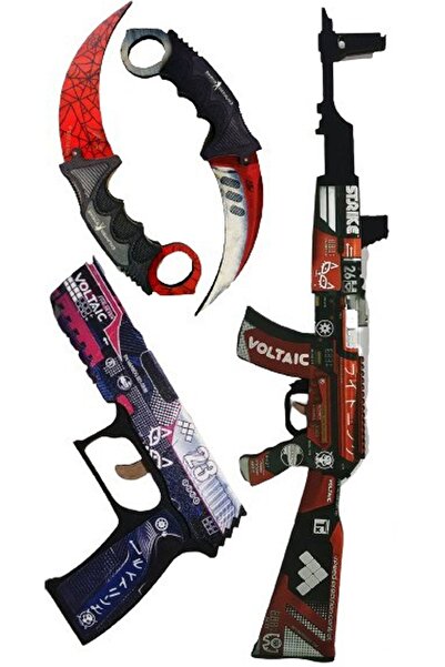 Lunarfall Ahşap Cs Go Blood Sport Skin Set-2 4lü Ahşap Oyuncak Takımı