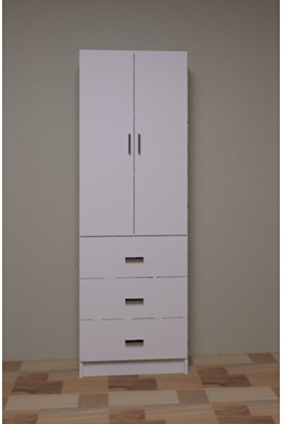 Gökberk GÖKBERK GB-3800 3 ÇEKMECELİ  2 KAPAKLI ÇOK AMAÇLI DOLAP %100 MDF