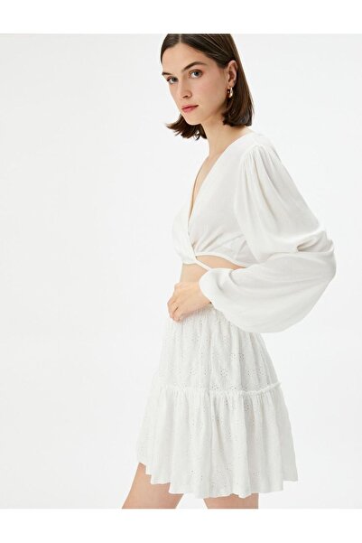 Koton Kadın Mini Fisto Etek