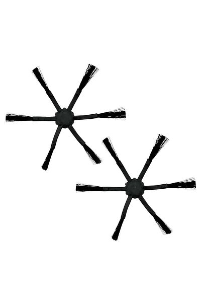 ROPALDE Mi Robot Vacuum Mop 2 Pro (Plus) 2C (Stytj02Zhm) Compatible 6 Arms - 2 Black Side Brushes