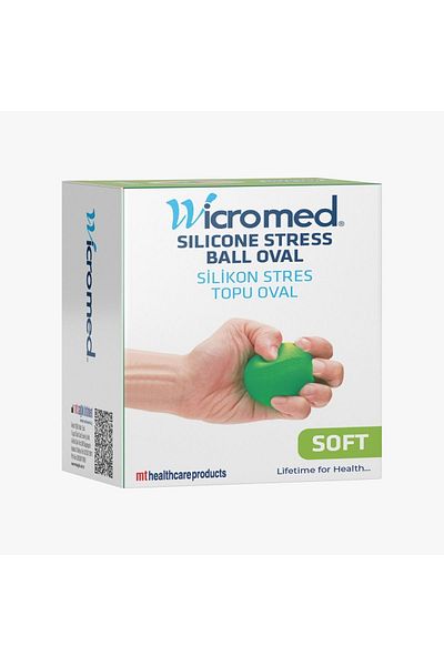 wicromed Silicone Stress Ball Green Soft