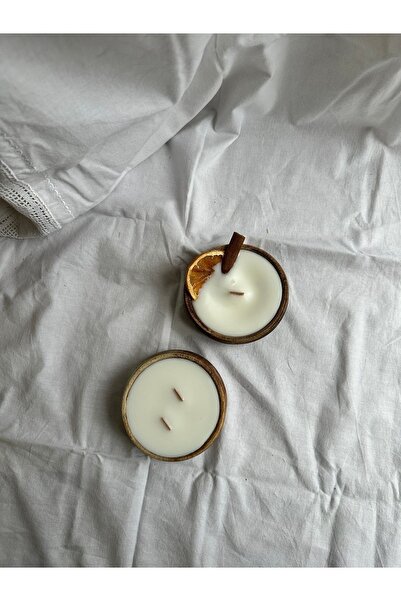 Genel Markalar MİSACONCEPT AHŞAP KASEDE KOKULU ÇIRALI SOYA WAX MUM 2ADET