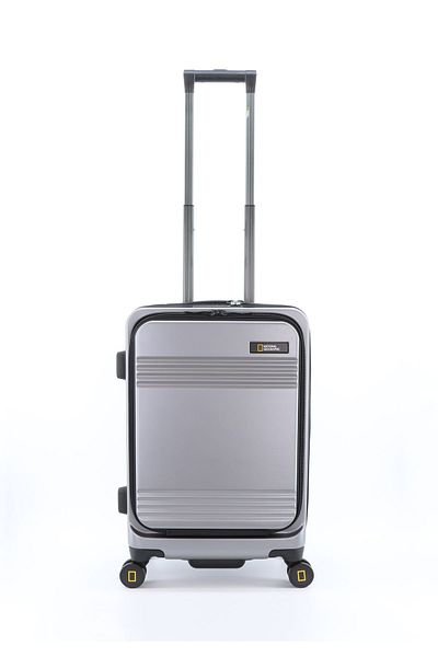 NATIONAL GEOGRAPHIC Lodge 20" Small Cabin Luggage Suitcase  Silver