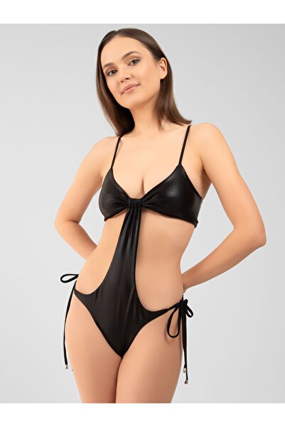 PINKYSWIM GEORGIA PARLAK SİYAH MAYOKİNİ