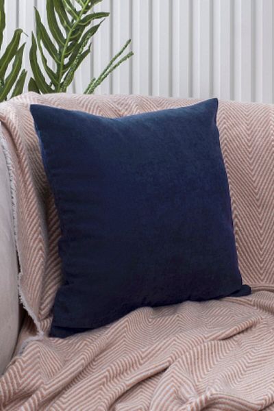 ÖZENEV Panoroma Plain Plain Decorative Pillow Case – Punch Throw Pillow Case – Dark Navy Blue