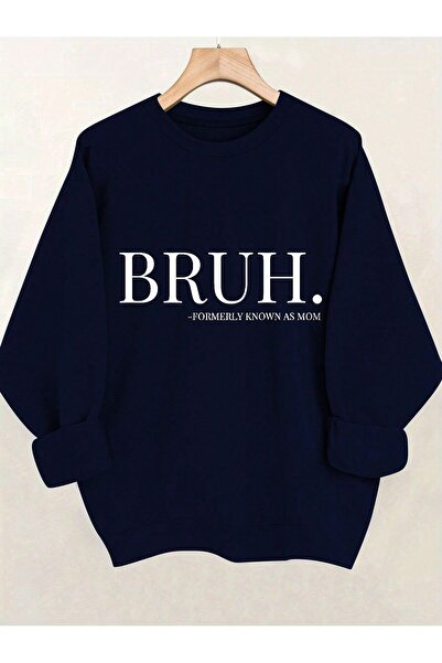 SeusCraft Hanorac gros de iarnă - Albastru închis, cu imprimeu supradimension...