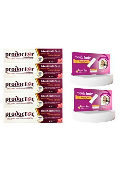 Prodoctor Direkt Eczaneden Prodoctor Erken Gebelik testi 5 adet + Sente Lady ...