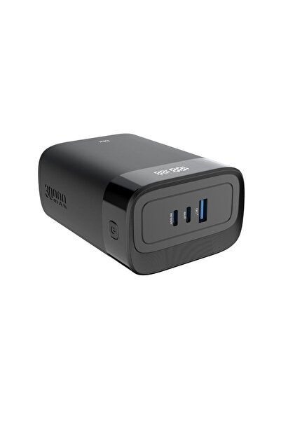 Bix Pb140w 30000mah Usb Ve 2*type-c Pd 140w Üç Çıkışlı Dijital Ekranlı Powerbank Siyah