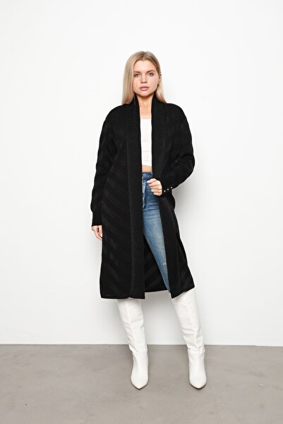 İKLİM LİFE Ζακέτα Black Stripe Glitter