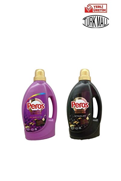 Peros RENK UZMANI RENKLİLER İÇİN + SİYAHLAR İÇİN SIVI DETERJAN 2 LT X2 ADET