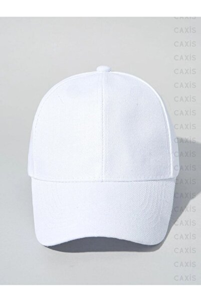 caxis Λευκό Αθλητικό Καπέλο Unisex Ρυθμιζόμενο με Velcro στην πλάτη