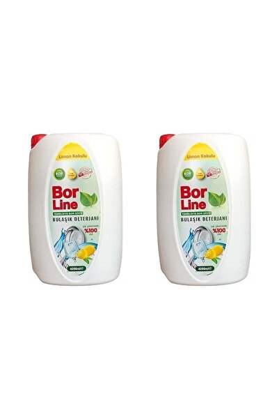 Bor BORLİNE - SIVI BULAŞIK DETERJANI LİMON 4LT - 2 ADET