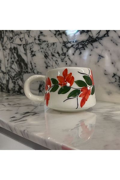İlbay Çini Takı Orange Grape Lace Mug