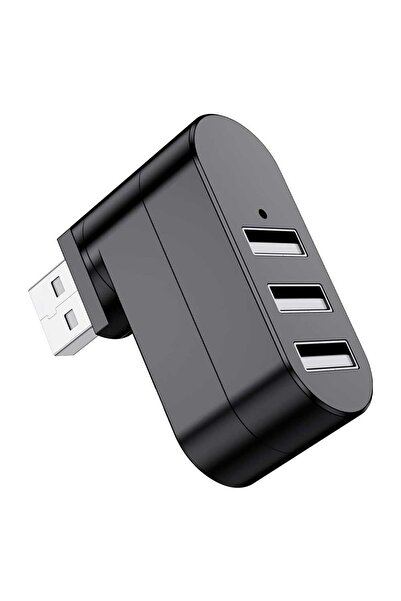 BK Teknoloji 3 Bağlantı Noktalı 90/180 Derece Dönebilir USB 2.0 Çoklayıcı Hub