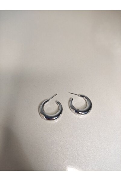 staınless steel Özel Halka Vip Model Gümüş Renk Çelik Küpe