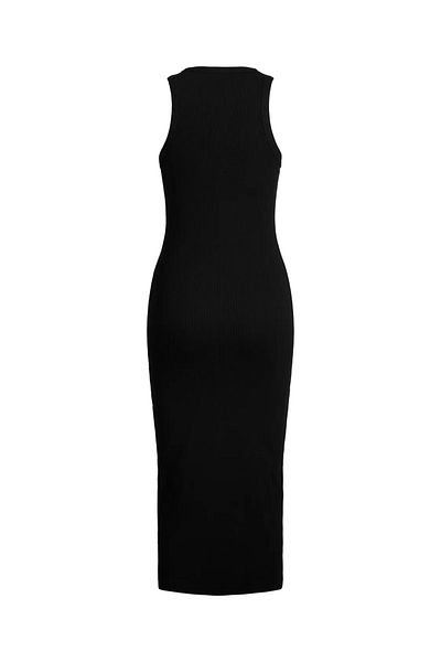 JJXX JXFOREST STR SL RIB Μαύρο Γυναικείο Φόρεμα - JRS NOOS 12224660