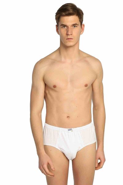 Seher Yıldız Ανδρικό εσώρουχο Seher White Slip Mrt0005b