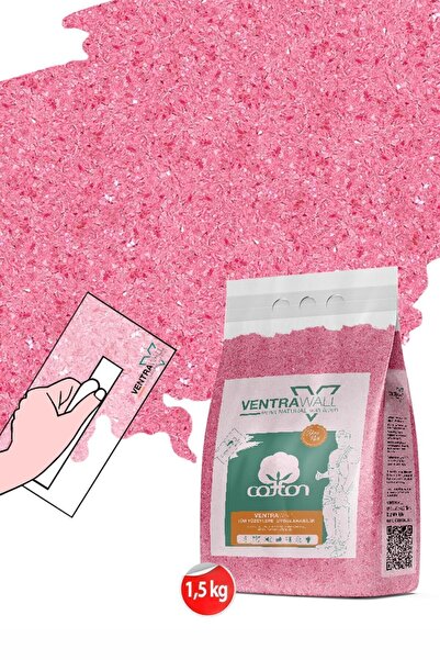 Ventrawall Isı Ve Ses Yalıtımlı Sürülen Duvar Kağıdı | Kendinden Yapışkanlı | Pembe | P08-1,5 Kg | 5m²