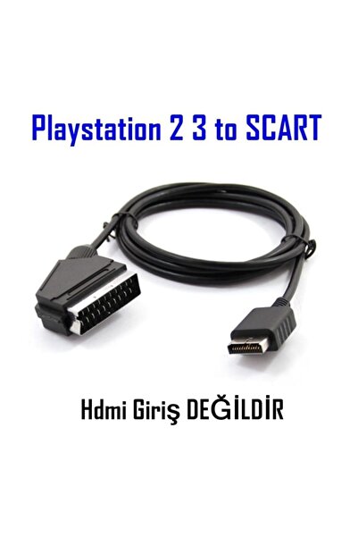 Kuvars Playstation 2 3 Konsoldan Scart Av Rgb Bağlantı Kablosu Ps2 Ps3 Uyumlu Konsoldan Scart Kablo