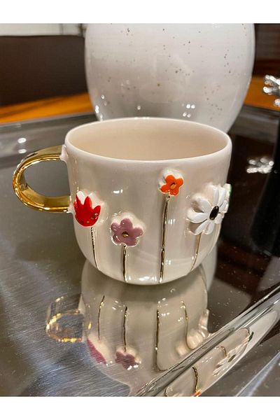 beigge handmade concept Floral Cup