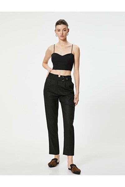Koton Kadın Keten Karışımlı Pantolon