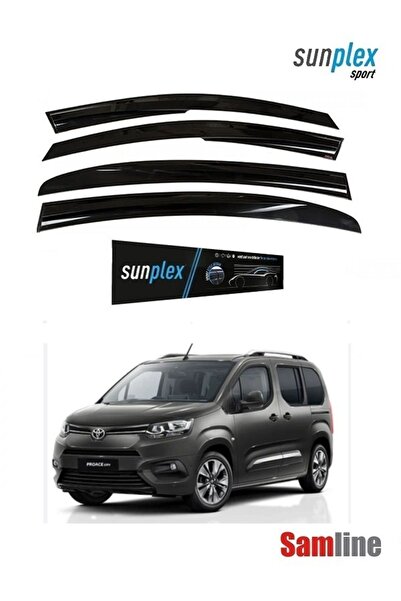 SUNPLEX Toyota Proace City 2024 Modeller Için Cam Rüzgarlığı Takımı 4'lü Set Mügen Tipi
