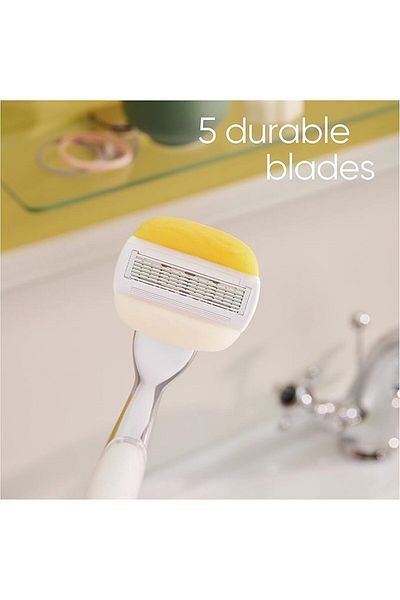 Gillette Venus Comfortglide Coconut Scent Plus Olay Women's Razor Blade Refills, 4 Count