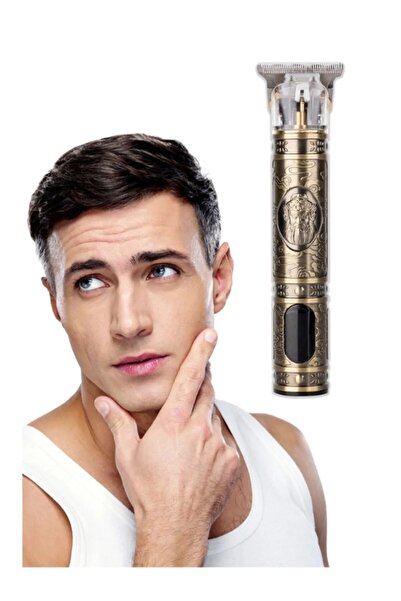 gold honey Metal Gövdeli Su Geçirmez Ve dijital Ekranlı Ense,Saç,Sakal,Tüm Vucut Traş Makinası