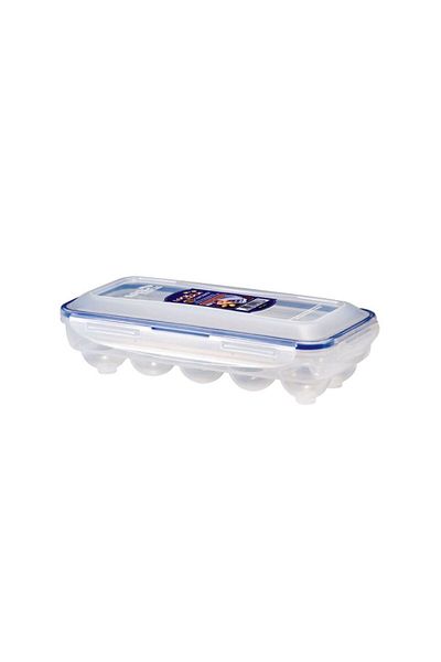 Lock & Lock Plastic Egg Container And Refrigerator Organizer With Plastic Lid For 10 Eggs