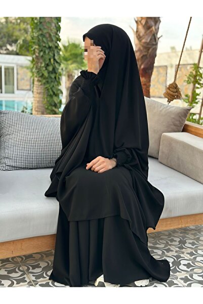 NAKŞİDİL Headed Afghan suit with needle veil MEDINA SILK