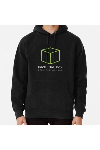 Denim Iconic Best Seller - Hack the Box Merchandise Essential Printed Hooded Sweatshirt