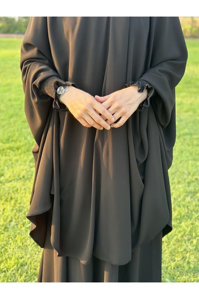 Generic Brand Afghan Set - MEDINA SILK WITH Needles, Veil and Head