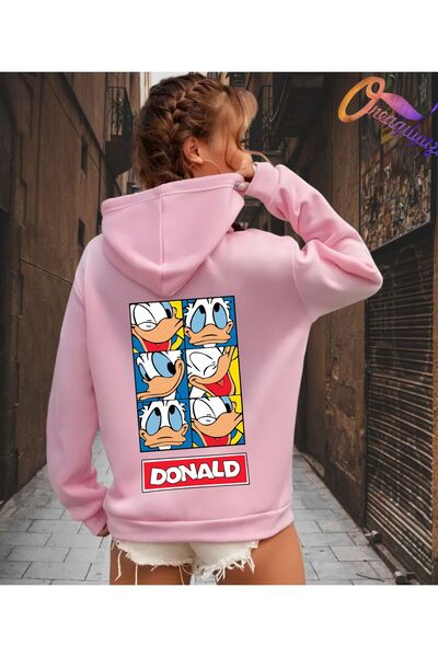 oneagılyazı Hooded Printed Sweatshirt