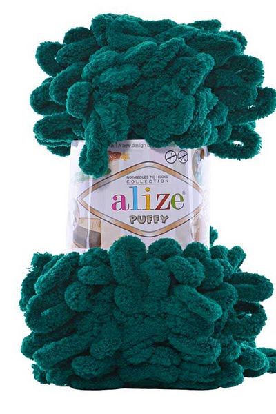 Alize Pack of 5 426 Petrol Puffy Hand Knitting Yarn