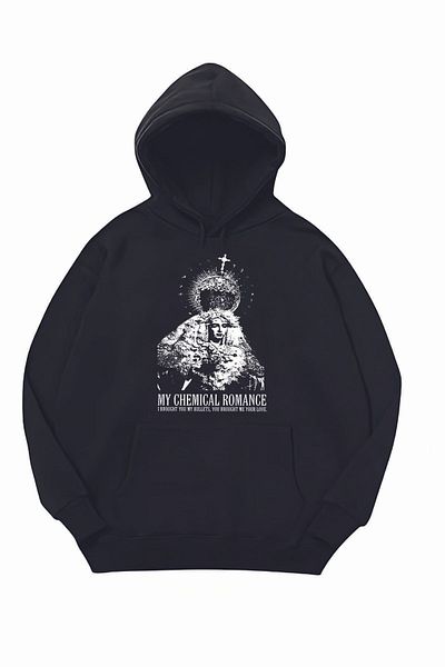 Korefanzin My Chemical Romance Black Hooded Hoodie - Φούτερ Code Trend