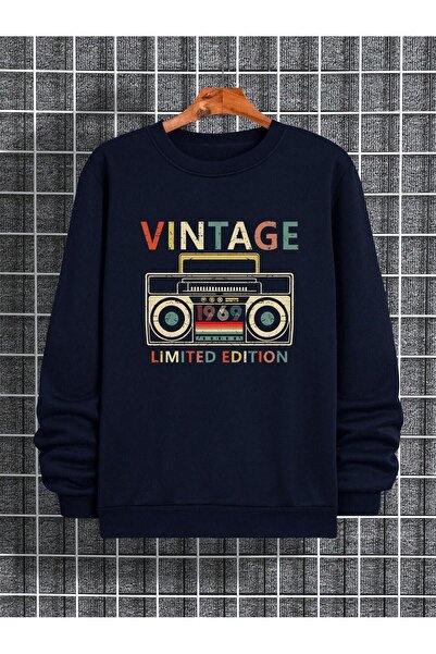 MODAVİBE Bărbați unisex - Potrivire confortabilă, hanorac negru imprimat - Di...