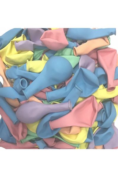 HBK 12 Pieces - 12" Macaron Mixed Color Balloon (30 CM DIAMETER)