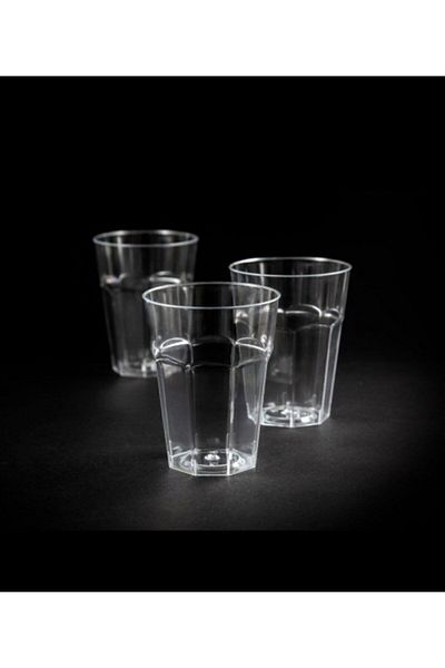 Kristal Plastic Crystal Water and Soft Drink Glass 300Cc - 20 Pieces (1 Pack)