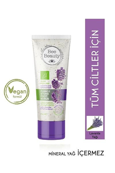 Bee Beauty Lavender Oil & Pumice Stone Purifying Foot Peeling 75 Ml
