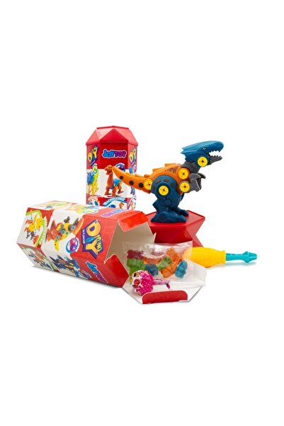 JOY TOP Joytop Dıy Dinasour Sour Lollipop With Gummy 31 Gr. 1 Adet