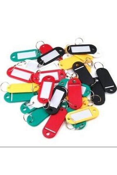 Lider Pack of 20 Keychains with Plastic Tags -5171177