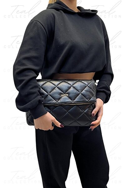 MOTTO Kapitone Desenli El Ve Omuz Çantası