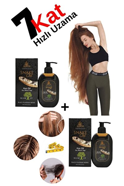 SheON Hızlı Saç Uzatma Saç Bakım Yağı 2 Adet Yılan Yağı Sneke Oil