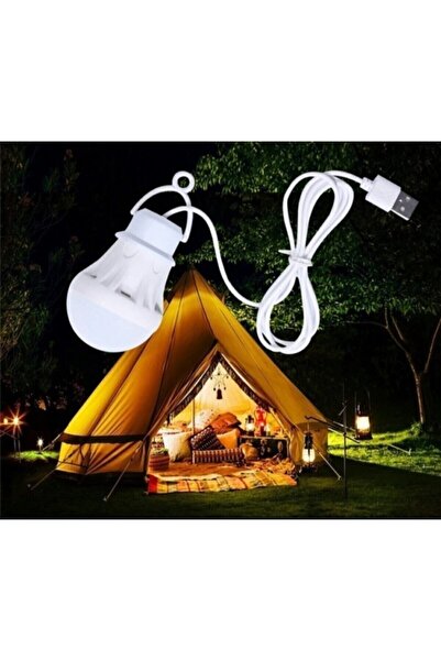 Led Usb Girişli Kamp Lambası 5w 1 Mt Kablolu