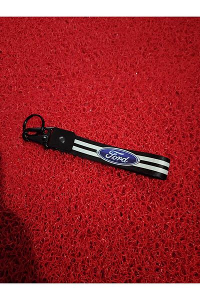 CEBECİOTO Ford Black Striped - Cloth Auto/Moto Accessory with Keychain