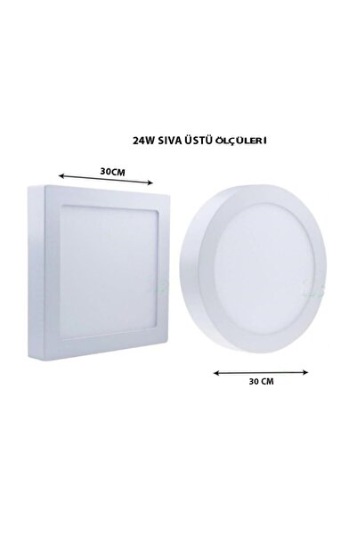 25ledaydınlatma 18 Watt Kare Sıva Üstü Led Panel - Beyaz Işık - 18w