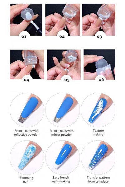 ÖzSima Tırnak Süsü Aparatı Tırnak Damgası Nail Stamper French Aleti