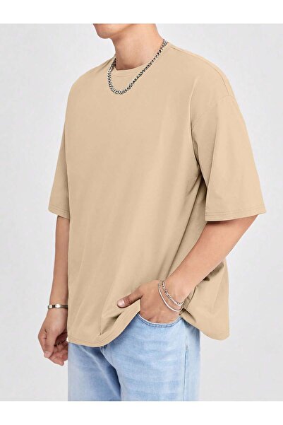 EYAX MODA Tricou UNISEX cu croială relaxată de mărime mare - Tricou cu guler ...