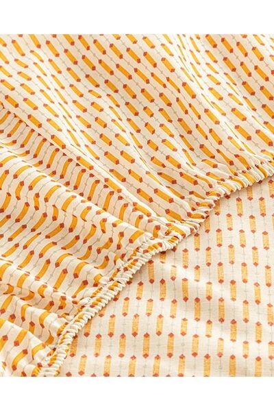 English Home Diamond Stripe Single Easy-Iron Bed Sheet - 100x200 Cm