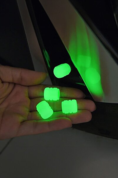 AfterTimes Araç İçin Sibop Kapağı Fosforlu Gün Işığı İle Işık Toplar Gece Parlar